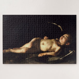 Sleeping Cupid (1608) beroemd gemaakt door Caravag Legpuzzel