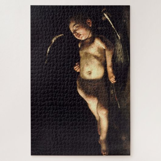 Sleeping Cupid (1608) beroemd gemaakt door Caravag Legpuzzel (Verticaal)