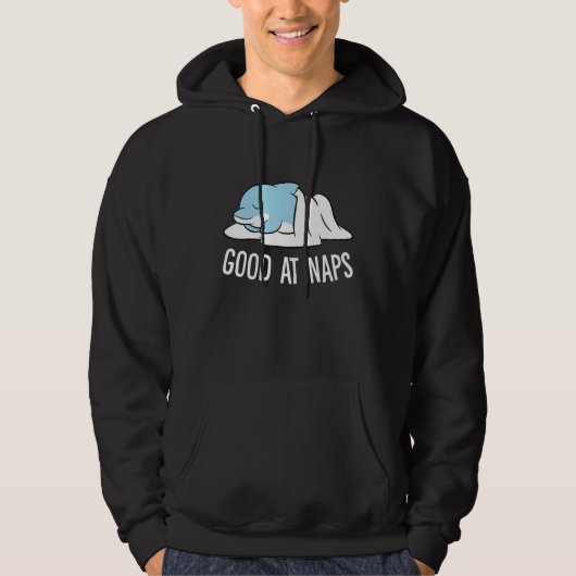 Sleeping Dolphin Good At Naps Napping Dolphin Paja Hoodie (Voorkant)