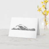 Sleeping Dragon Wenskaart Kaart (Gele Bloem)