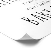 Sleeping Elephant Baby shower Sign Poster (Hoek)