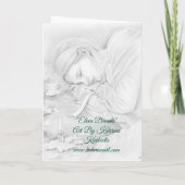 Sleeping Elve Dreams Card Feestdagen Kaart (Achterkant)