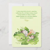 Sleeping Forest Animal Baby shower Invitation Kaart (Achterkant)