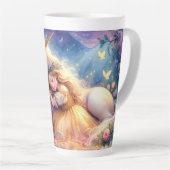 Sleeping Girl Unicorn Dreamscape Latte Mok (Rechterhoek)