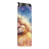 Sleeping Girl Unicorn Dreamscape Thermosbeker (Geroteerd rechts)