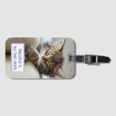 Sleeping Kitten Bagagelabel (Voorkant (horizontaal))