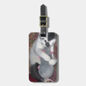 Sleeping Kitten Bagagelabel (Voorkant verticaal)