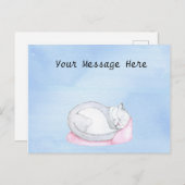 Sleeping Kitten Illustratie Briefkaart (Voorkant / Achterkant)
