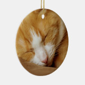 Sleeping Kitten Keramisch Ornament (Rechts)