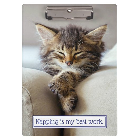 Sleeping Kitten Klembord (Voorkant)