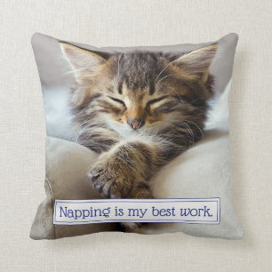 Sleeping Kitten Kussen
