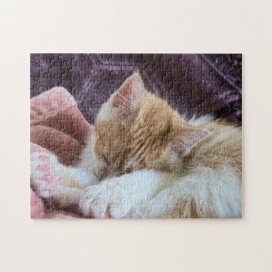 Sleeping Kitten Legpuzzel (Horizontaal)