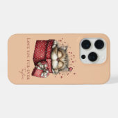 Sleeping Kitten Love You Fur-Ever Personalized iPhone Hoesje (Achterkant horizontaal)