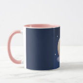 Sleeping Kitten on Moon – Cute Kawaii Cat Mug (Gauche)