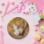 Sleeping Kitten Papieren Bordje (Feest)