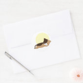 Sleeping Kitten Ronde Sticker (Envelop)