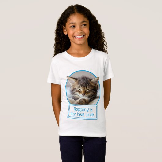 Sleeping Kitten T-shirt (Voorkant volledig)