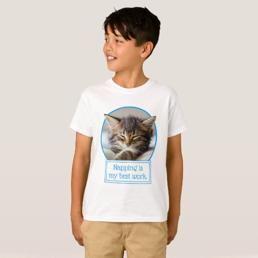 Sleeping Kitten T-shirt (Voorkant volledig)