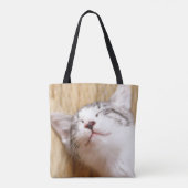 Sleeping Kitten Tote Bag (Achterkant)
