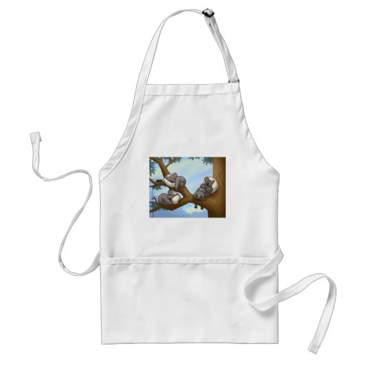 Sleeping Koala Apron Standaard Schort (Voorkant)