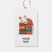 Sleeping little Mouse Gift Tag Cadeaulabel (Voorkant)