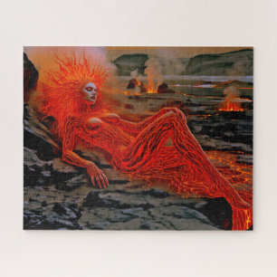 Sleeping Magma - Vulkanisch vrouwenportret Legpuzzel