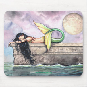 Sleeping Mermaid Mousepad beroemd gemaakt door Mol Muismat