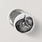 sleeping otter ronde button 3,2 cm (Voorkant /achterkant)