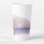 Sleeping Polar Beer beroemd gemaakt door Molly Har Latte Mok (Voorkant)