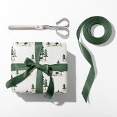 Sleeping Polar Beer Winter Forest Cream Cadeaupapier