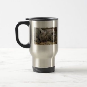 Sleeping Rhinos Travel Mug Reisbeker
