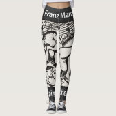 Sleeping Shepherdess Franz Marc Abstract Leggings (Voorkant)