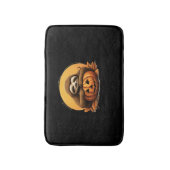 Sleeping Sloth en Halloween Pumpkin Classic T-Shi Badmat (Voorkant Verticaal)