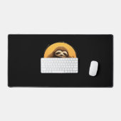 Sleeping Sloth en Halloween Pumpkin Classic T-Shi Bureaumat (Keyboard & Muis)