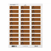 Sleeping Squirrel Adresetiketten Etiket (Full Sheet)