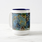 Sleeping Swift Fox Wildlife Art Tea ou café Mug (Devant gauche)