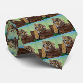 Sleeping van de tijgermantel stropdas (Opgerold)