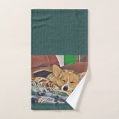 Sleeping Welsh Corgi Bad Handdoek (Handdoek)