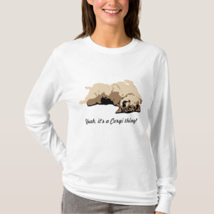 Sleeping Welsh Corgi T-shirt