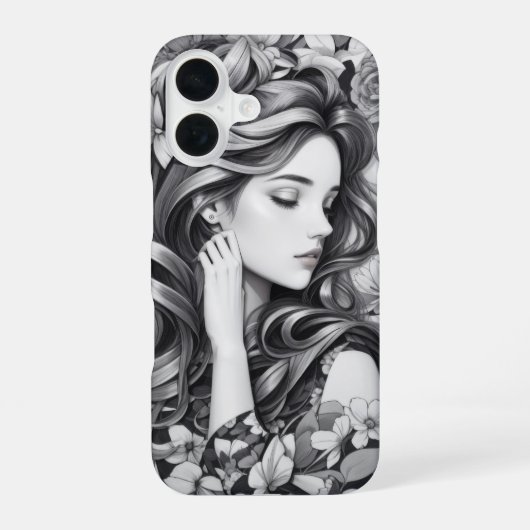 Sleeping Woman Phone Case iPhone 16 Hoesje (Achterkant)