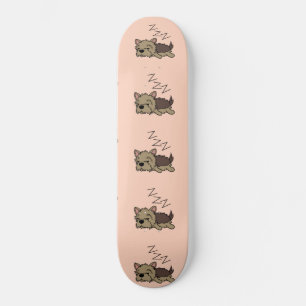 Sleeping Yorkshire Terrier Hondenliefhebber ZZZ Pe Skateboard