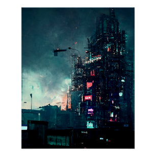 Sleepless Nights met hoge ruisstructuur Perfect Poster