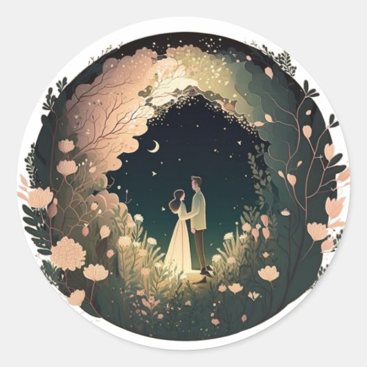 sleepmuis ronde sticker (Voorkant)