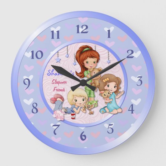 Sleepover Friends Stwood Horloge - Personnaliser (Recto)