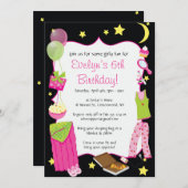 Sleepover ! Invitations orientées de soirée (Devant / Derrière)