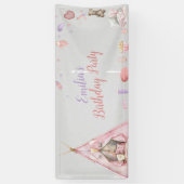 Sleepover Pajama Birthday Party Spandoek (Verticaal)