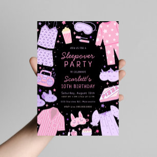 Sleepover Party Anniversaire Invitation