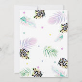 Sleepover Party Leopard Jungle Birthday Invitation (Dos)