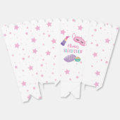 Sleepover slumber party roze paarse tween bedankdoosjes (Ongevouwen)
