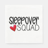 Sleepover Squad Heart Party Servet (Voorkant)